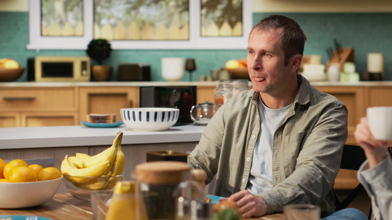 Stressed dad feeling disconnected and preoccupied ignoring daughter
