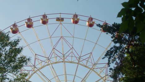 low view of ferris wheel