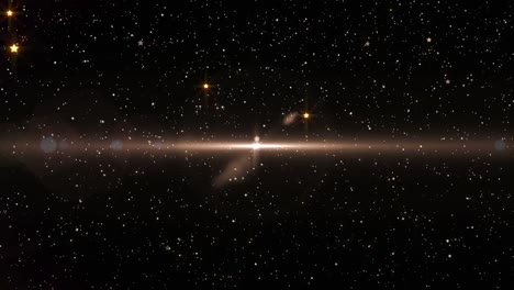 animación de estrellas cayendo sobre un fondo negro