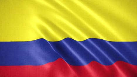 realistic waving flag of colombia,  flag background animation