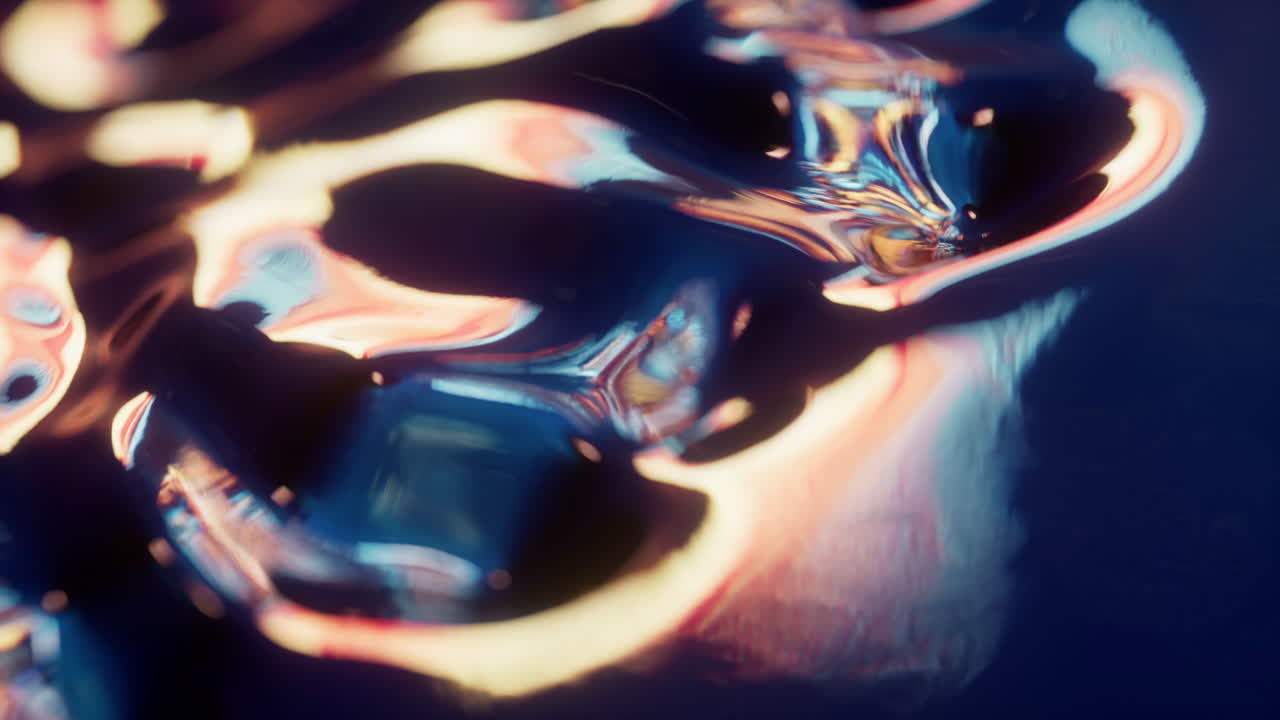 fluido abstracto que fluye, renderización en 3d.