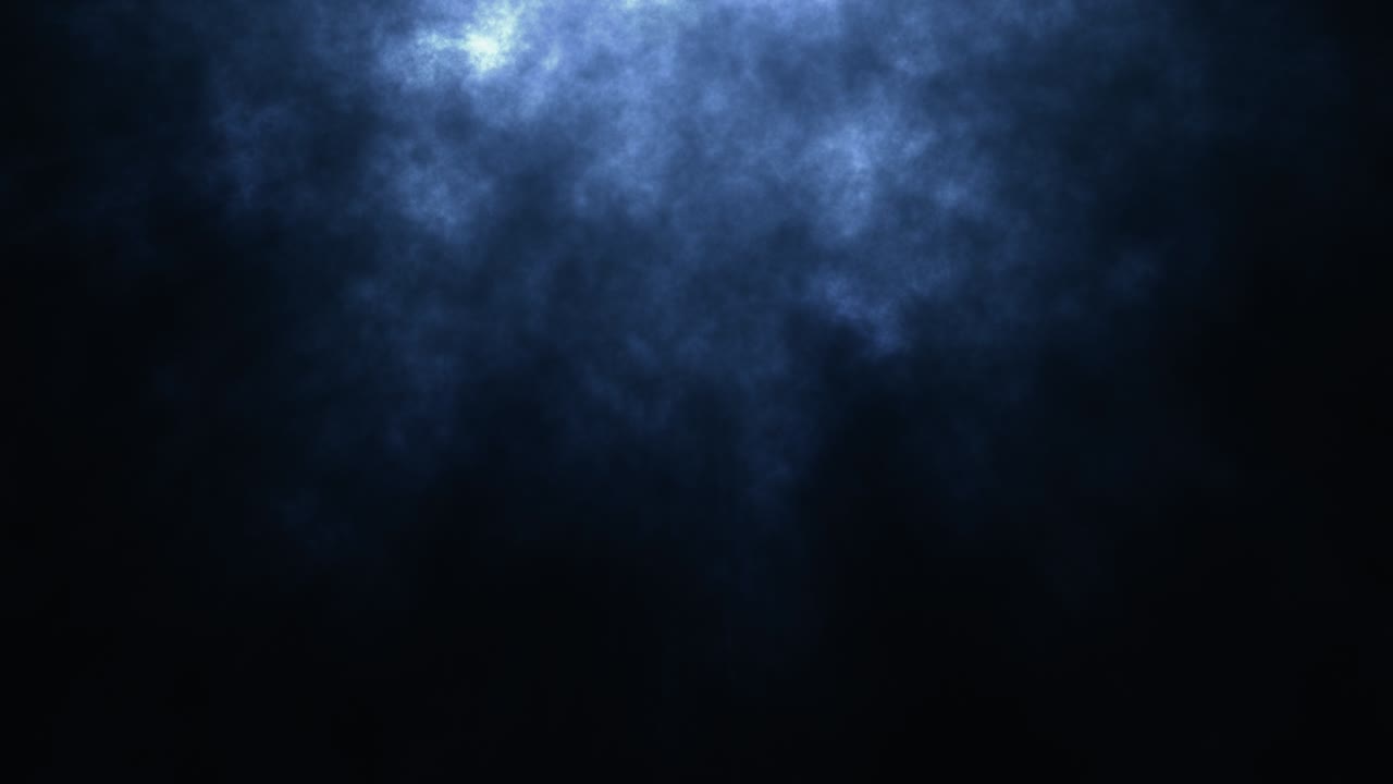 Atmospheric grunge flicker dark smoke haze cloud vapor steam flow up on top on dark background.4K 3D White smoke slowly floating through space against black background. Smoky fog and mist flowing floating effect.