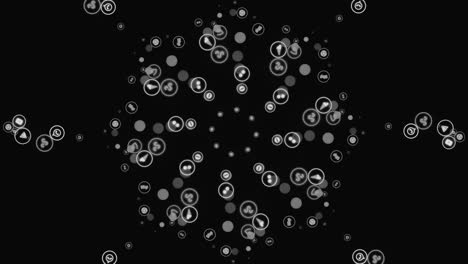abstract pattern with symbols