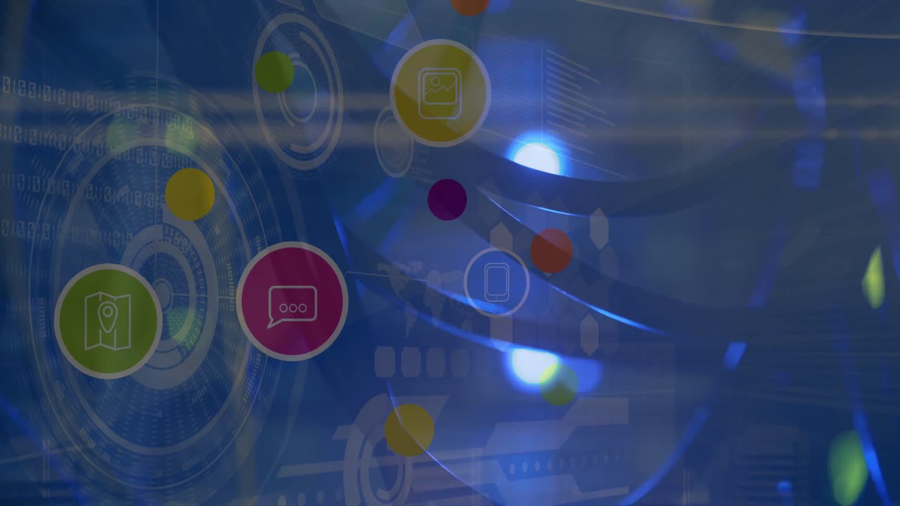 디지털 아이콘의 애니메이션과 스캔 범위