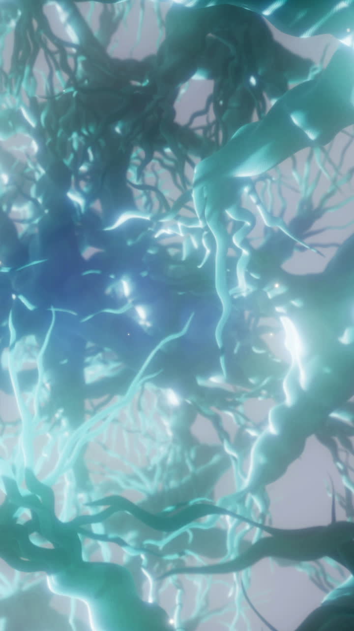 Delicate neurons intertwine