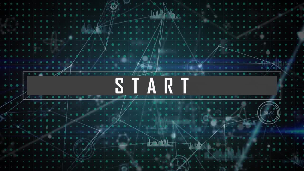 animación de moléculas y registro de procesamiento de datos digitales