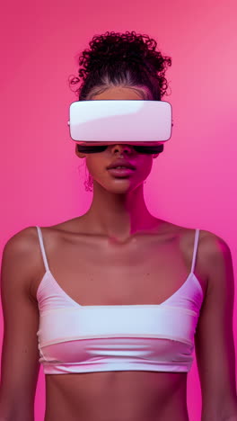 Sequenz-Von-Frauen-Mit-VR-Headsets,-Erstellt-Mit-KI