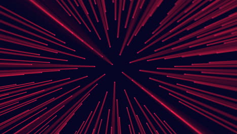 abstract red lines pattern in dark space