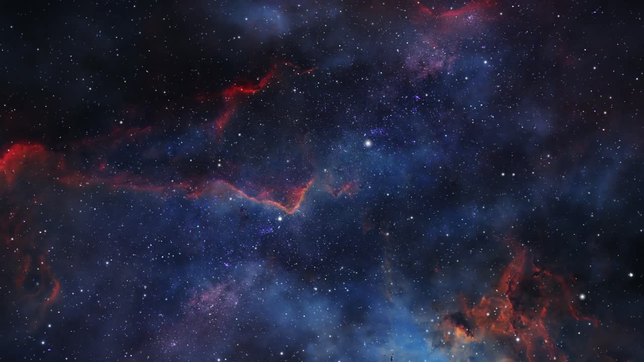 universe, nebula along with stars moving in outer space