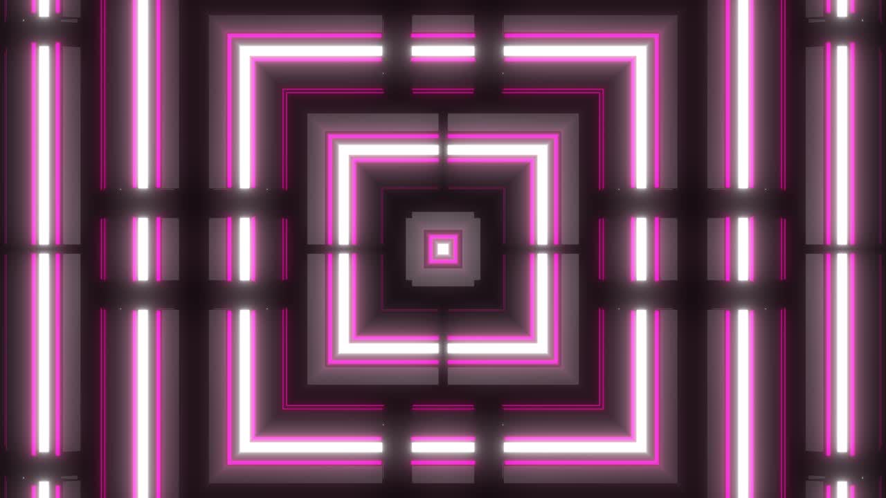 visualizador de túnel de neón abstracto