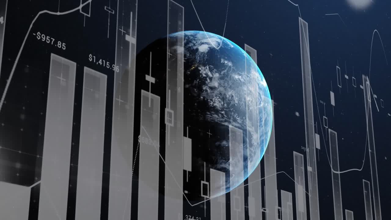gráfico y gráfico sobre la tierra.