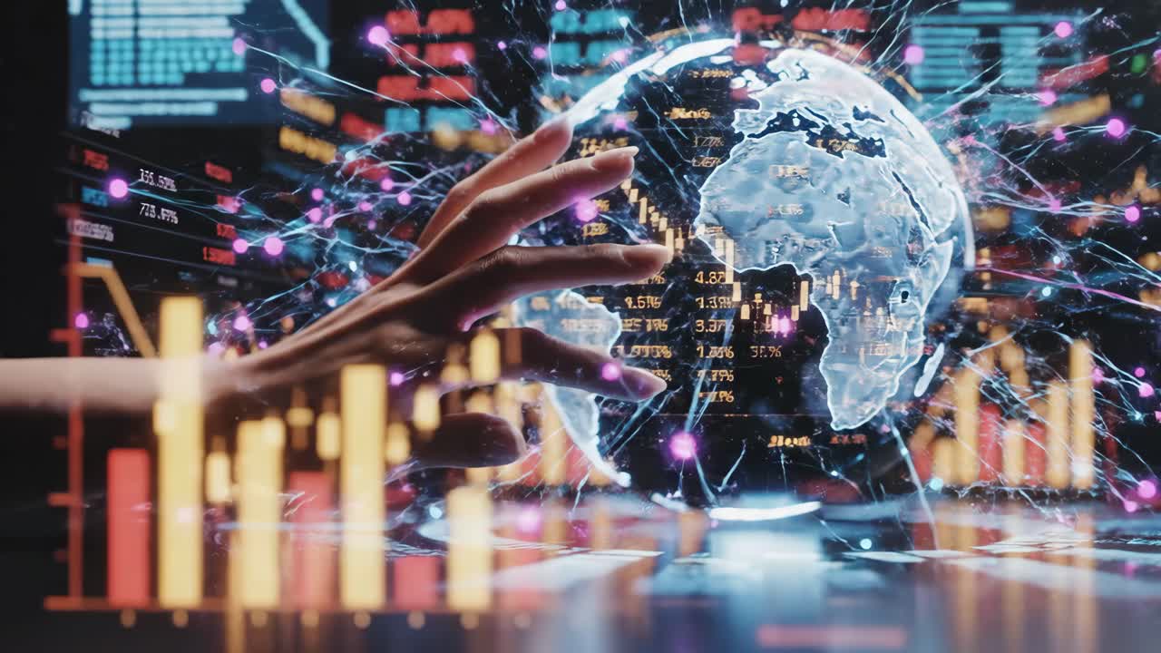 Data Visualization of Global Stock Market with Augmented Reality Globe