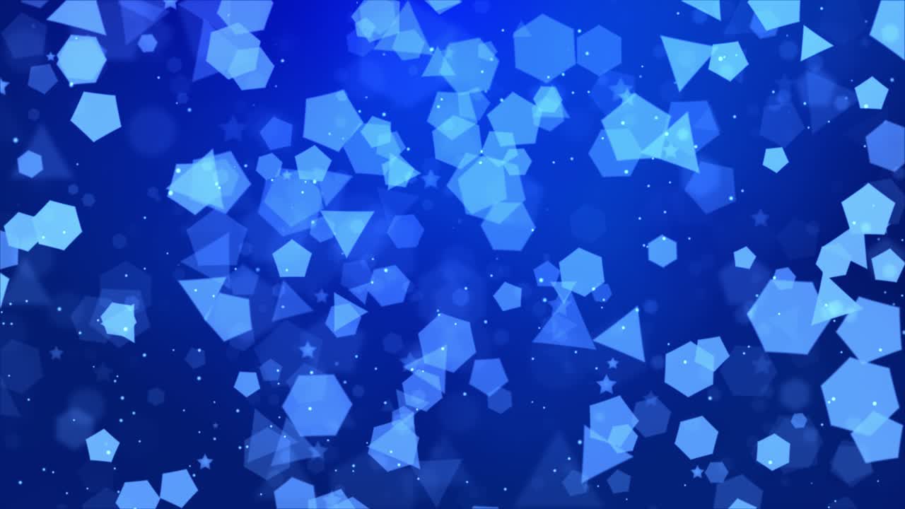 움직이는 추상적인 기하학적 모양