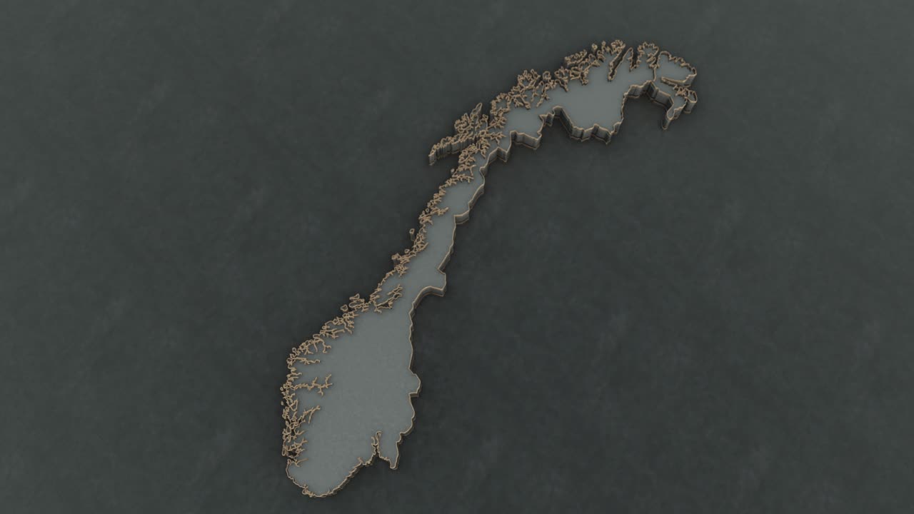 노르웨이 지도 배경 4k