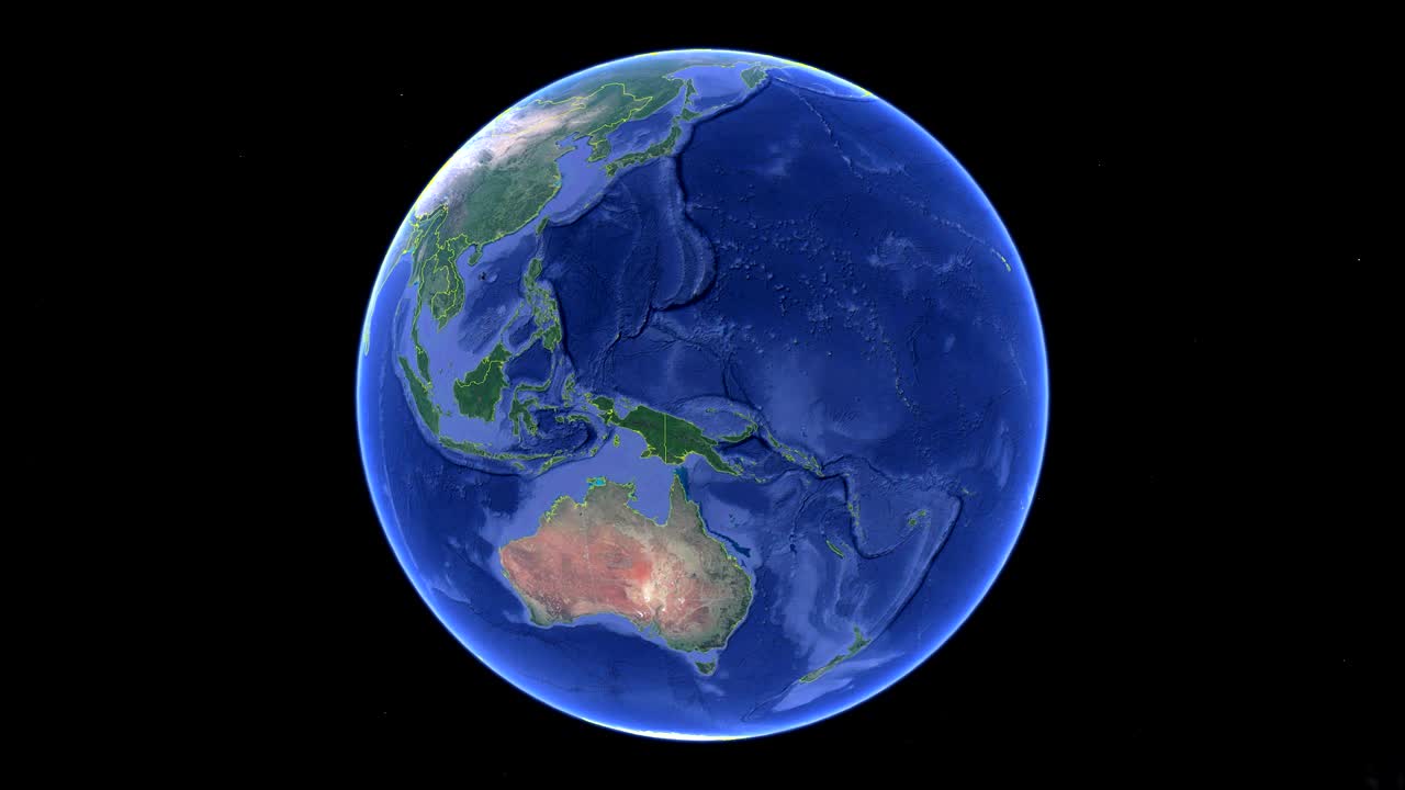 발과 함께 프랑스 3d 우주 지구 - 프랑스 외부로 확대