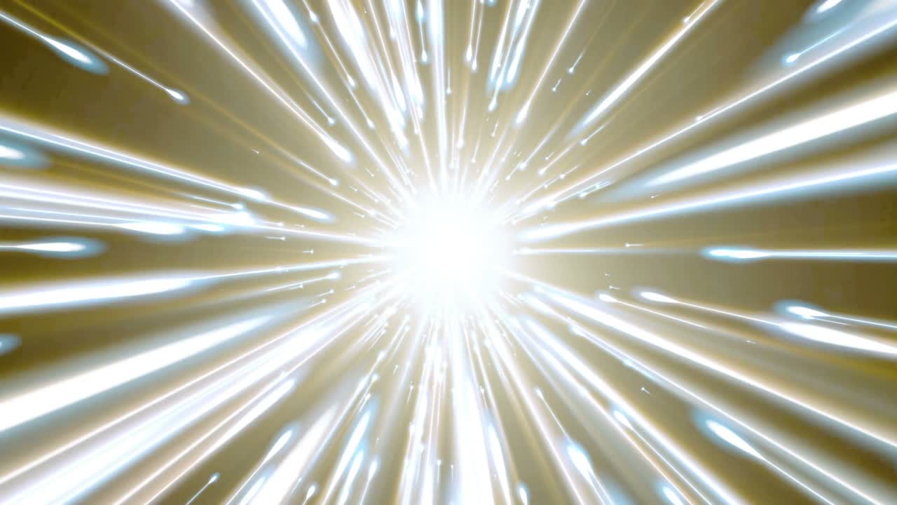 다이내한 빛의 터널: 밝은 선은 우리로부터 빠르게 멀어집니다.