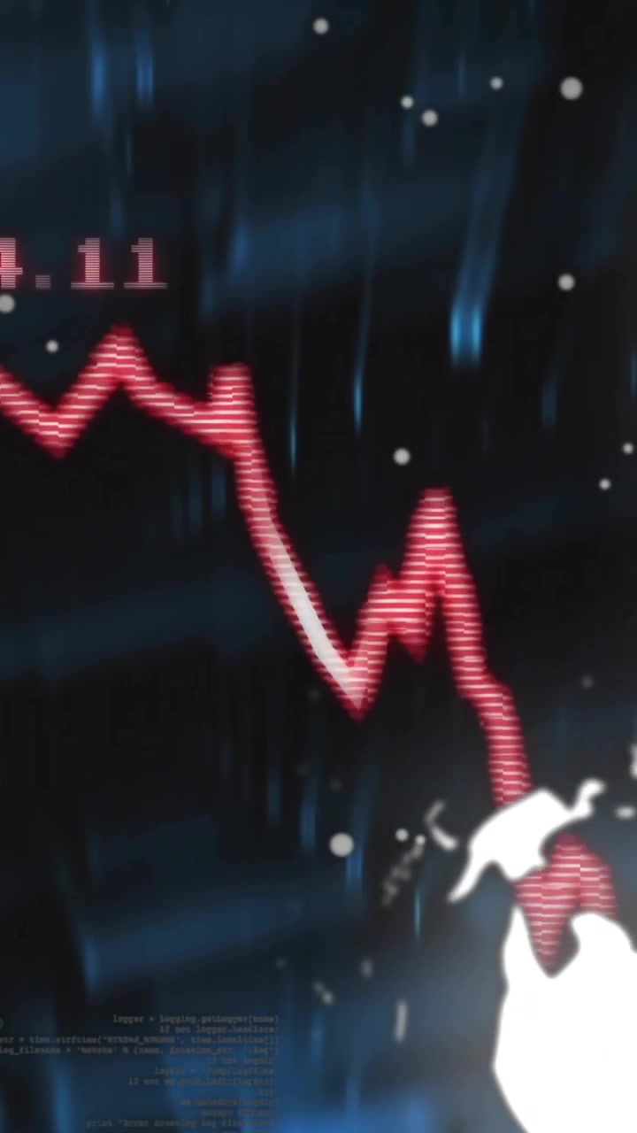 Animation of financial data processing over globe