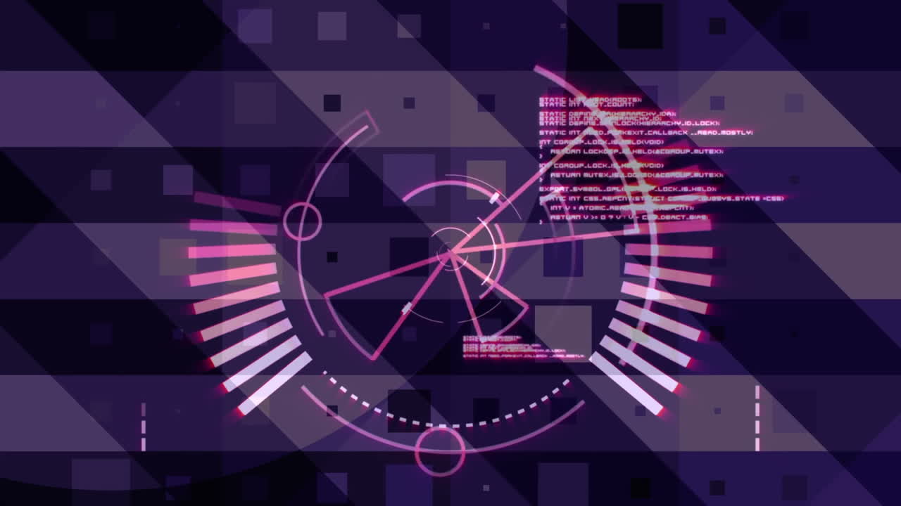 equipo de dj digital con un fondo geométrico