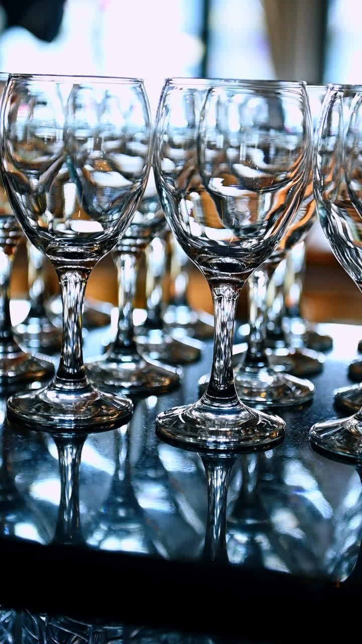 Taça de vinho branco com prato de frutos do mar. Prato de frutos do mar com taça de vinho branco servido em mesa de restaurante de madeira sob luz quente