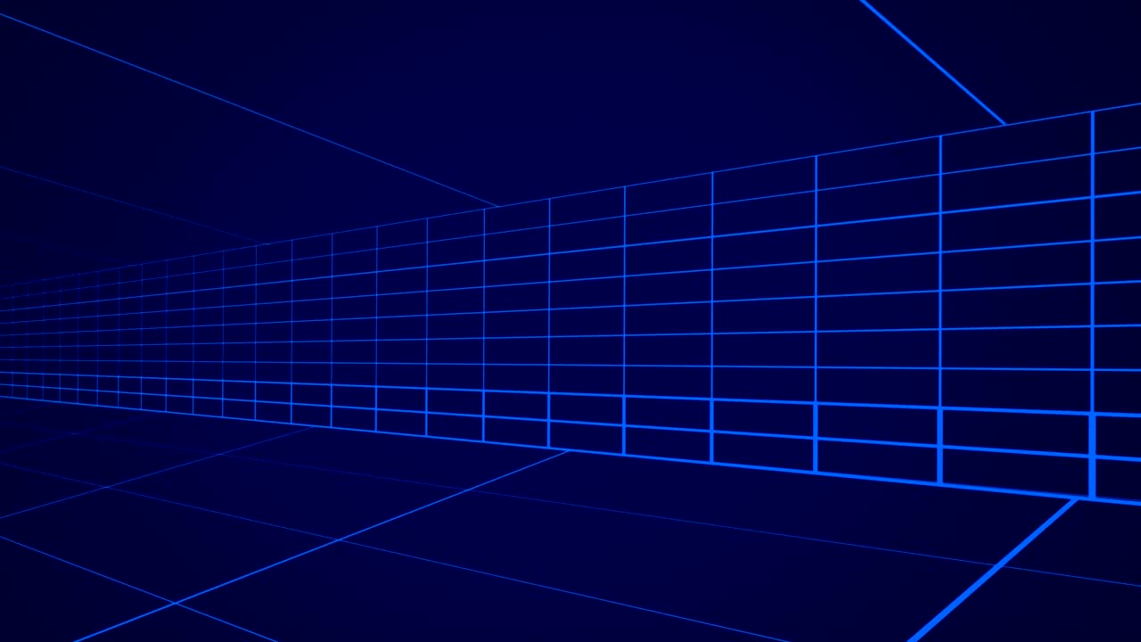 Moving grid lines on blue background 4k