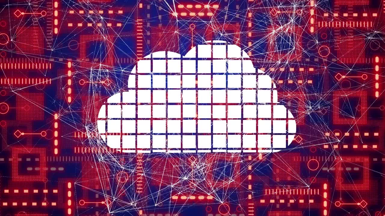 animación de la nube sobre la red de conexiones