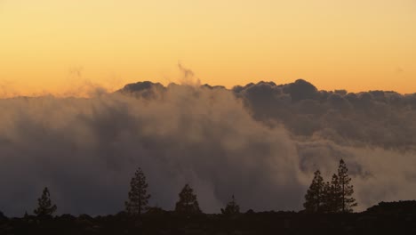 at the same level with clouds