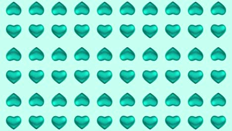 teal heart pattern background