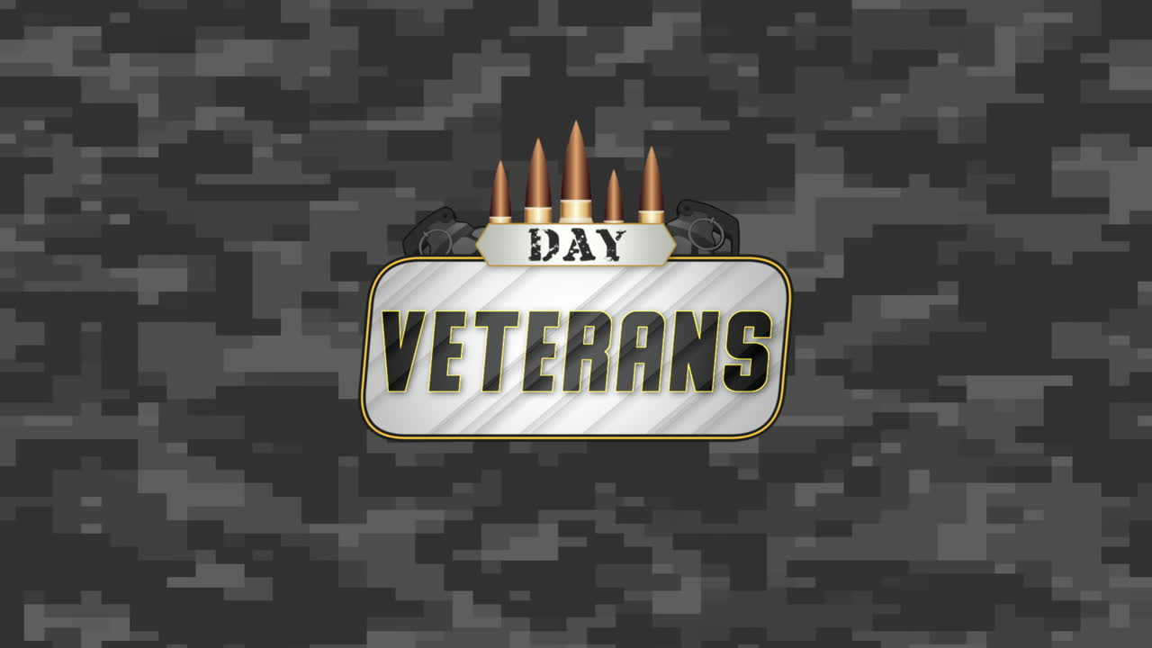 día de los veteranos con patrocinadores y bombas sobre antecedentes militares
