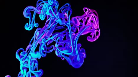 remolinos de tinta abstractos