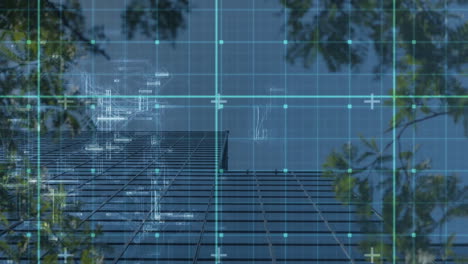 animation of network of connections over cityscape