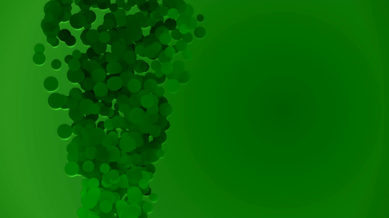 4k 3d bubbles techy motion background