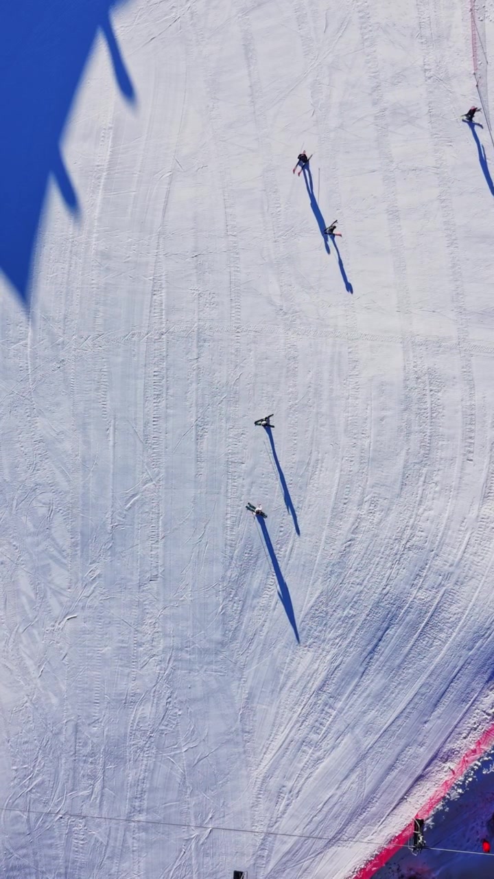 Skiing activities in the Carpathians mountains in Bulgaria during winter