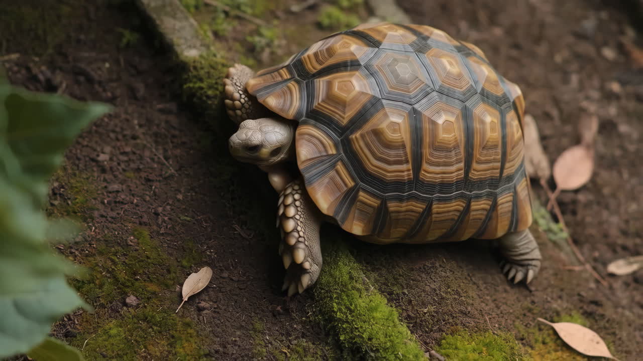 Turtle in its natural habitat