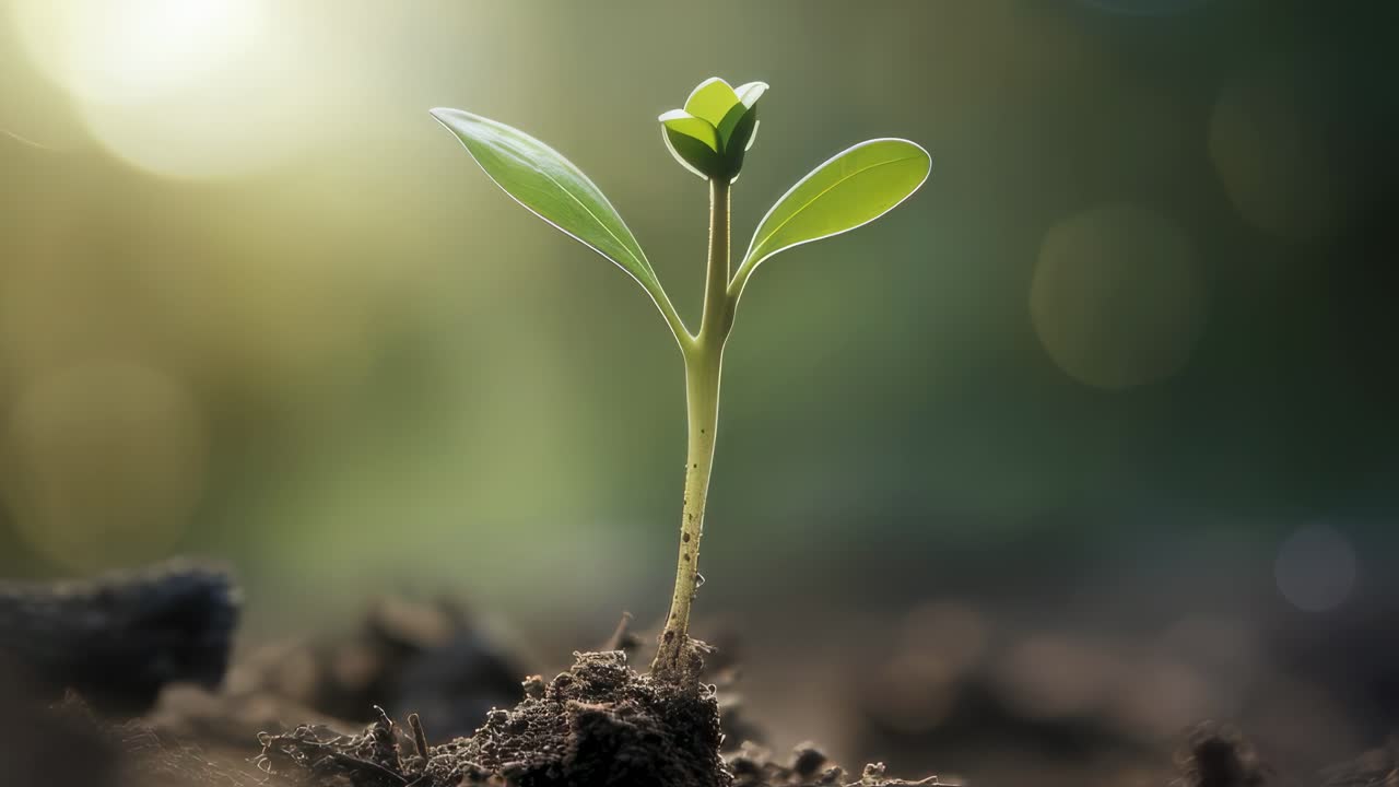 A Sprout Emerging from Soil