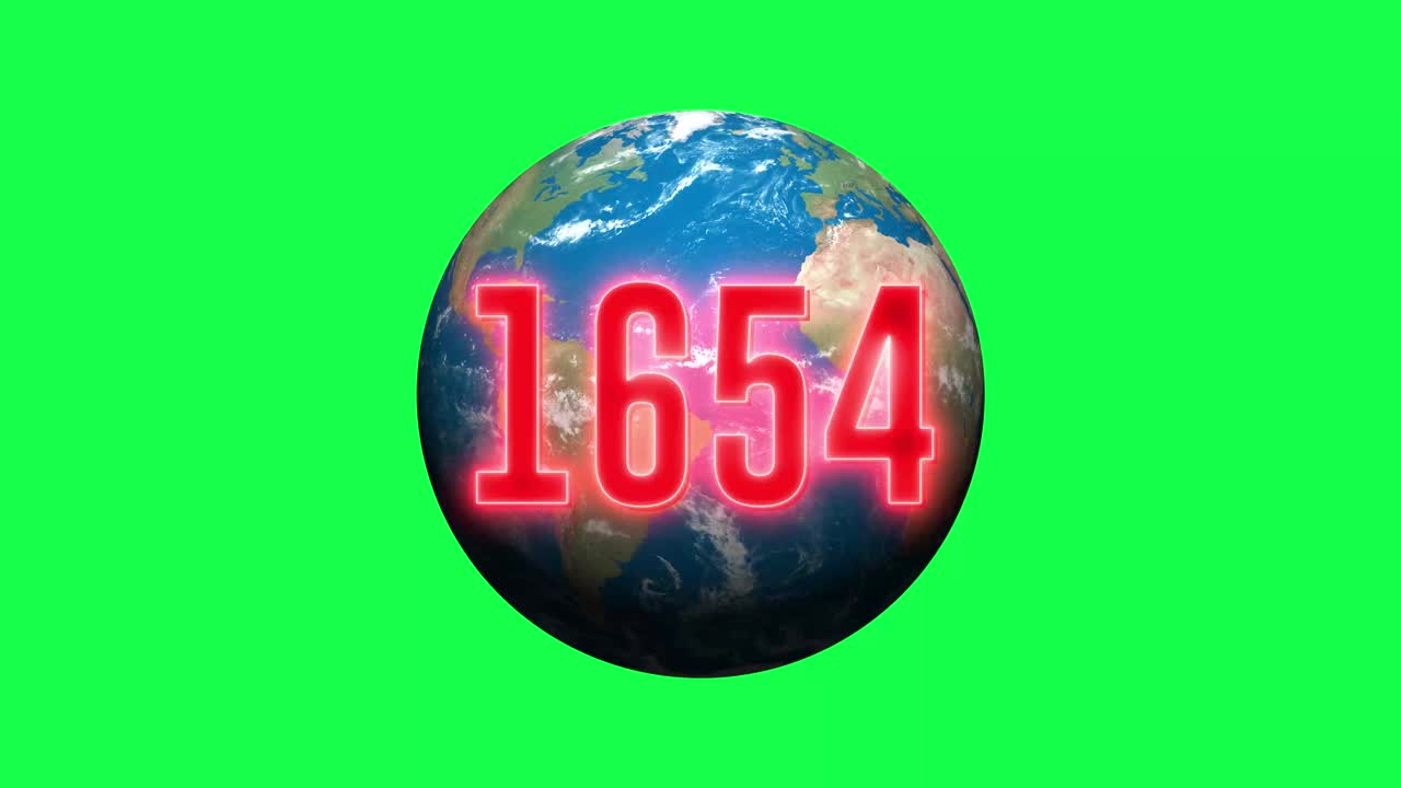 animación de la evolución del planeta tierra, el mundo. lapso de tiempo del mundo