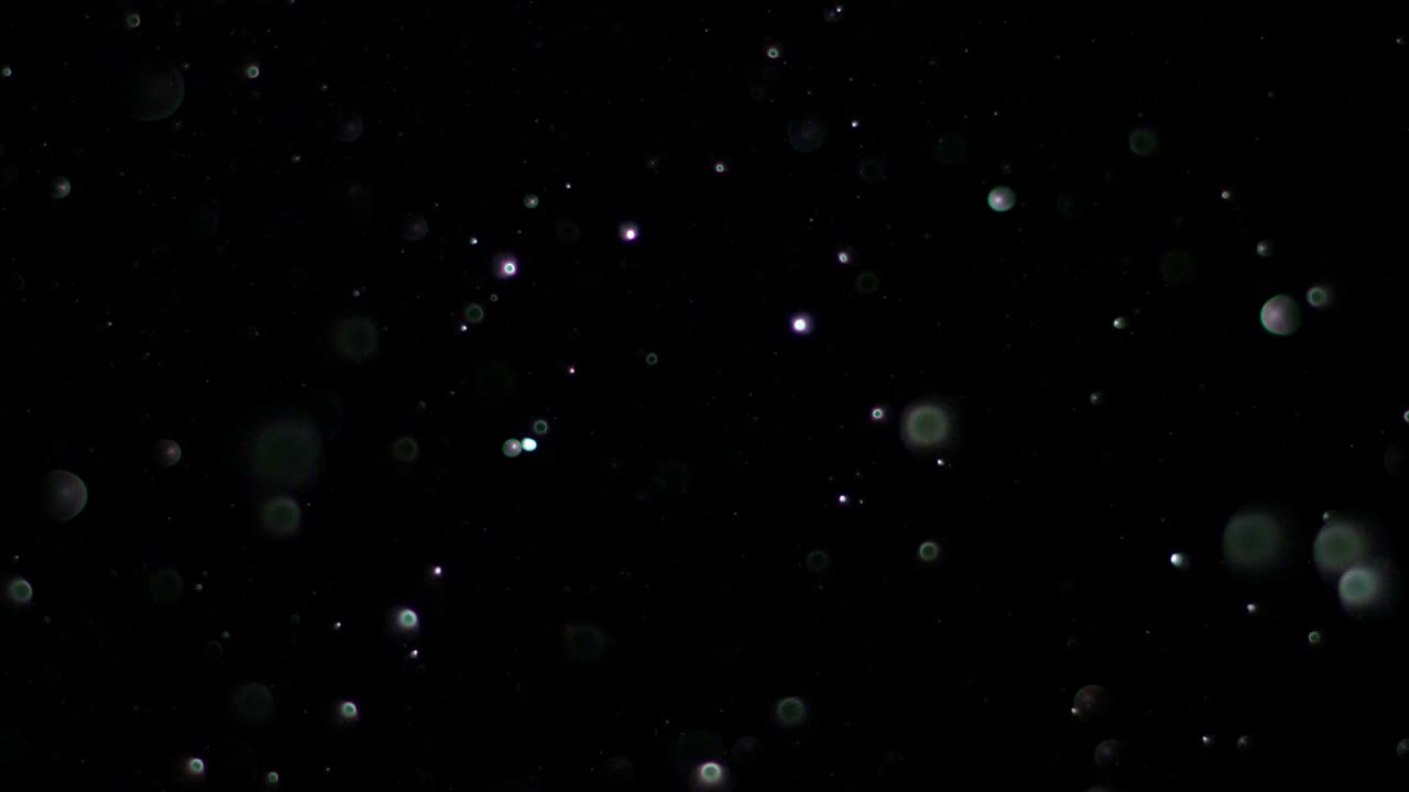 nieve en cámara lenta sobre un fondo negro