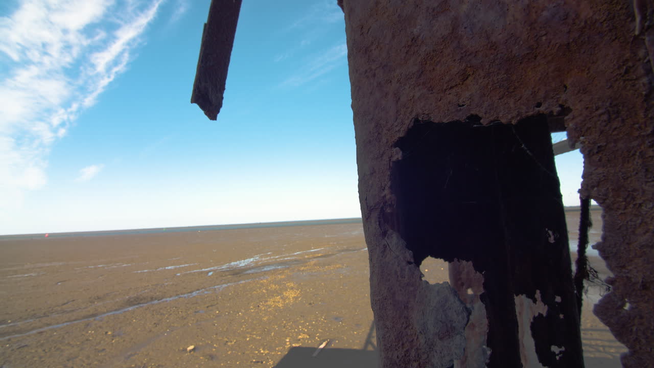 Dried river. Apocalyptic wasteland. Rust. Spider web. Global warming