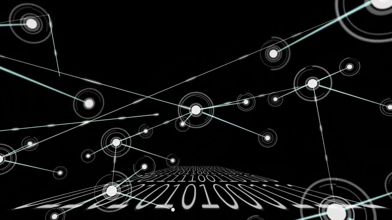 디지털 검은 바탕에서 움직이는 커 ⁇ 터