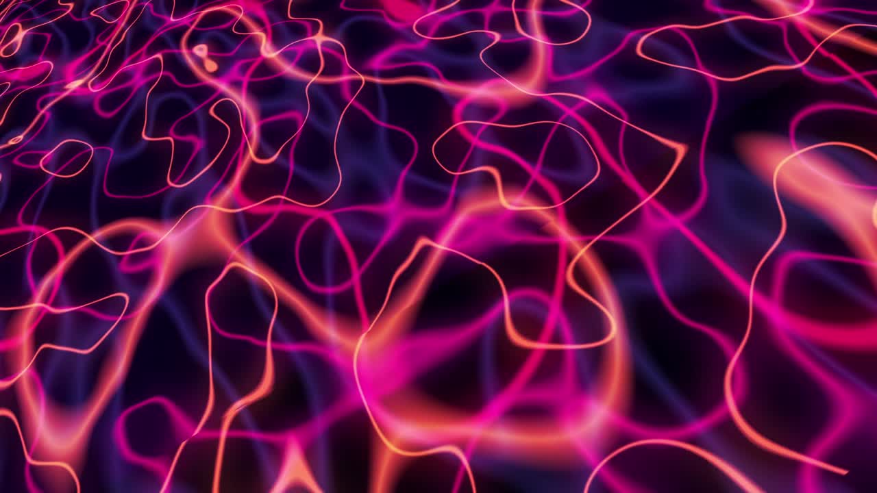 Animazione di sfondo in movimento con onde arancioni, rosa e rosse