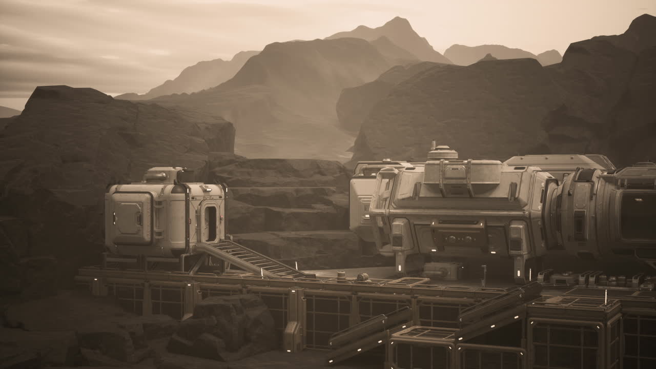 la colonia futurista de marte