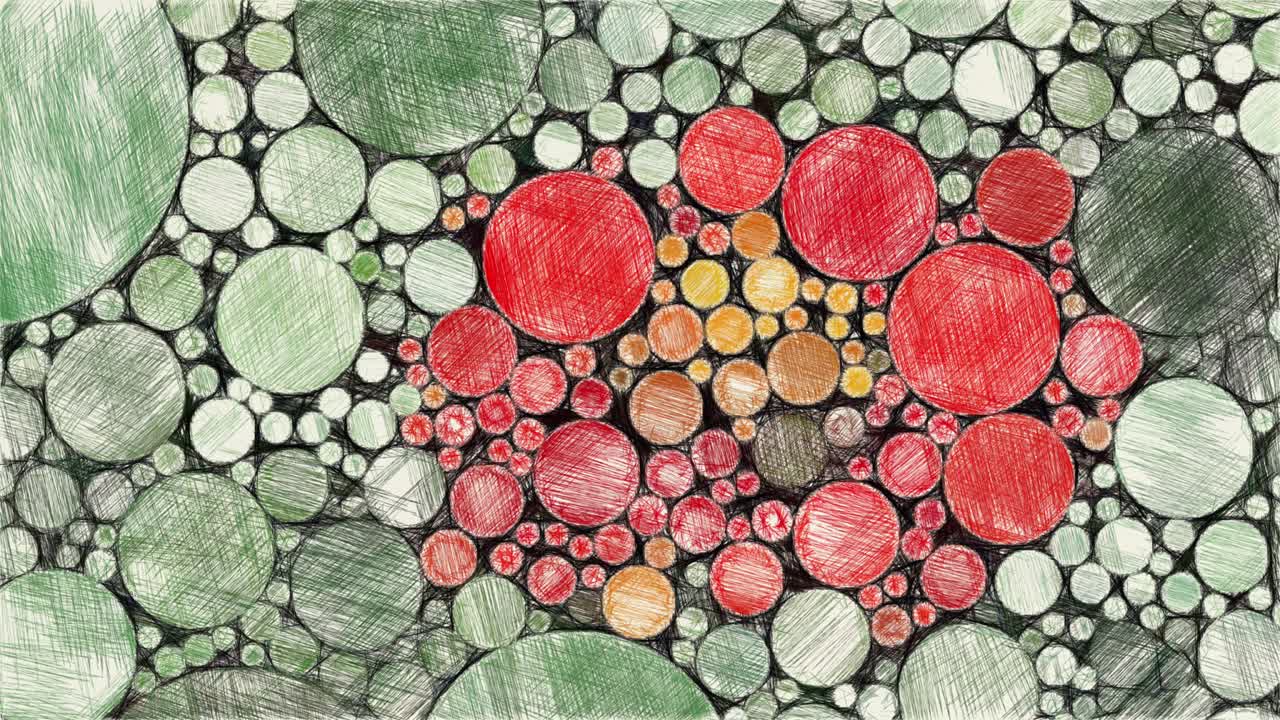 추상적인 배경의 그림 색상