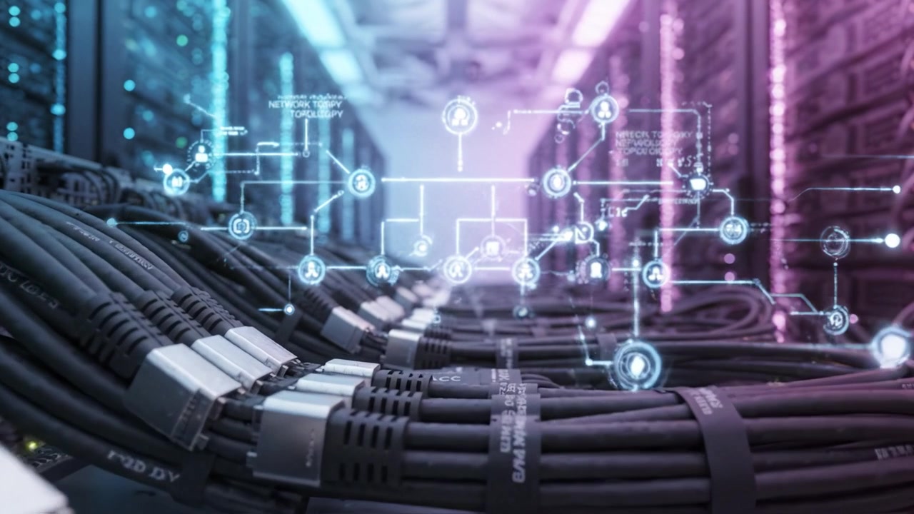Exploring Network Infrastructure: High-Speed Connectivity and Data Flow Through Copper Cables in a Modern Data Center Environment