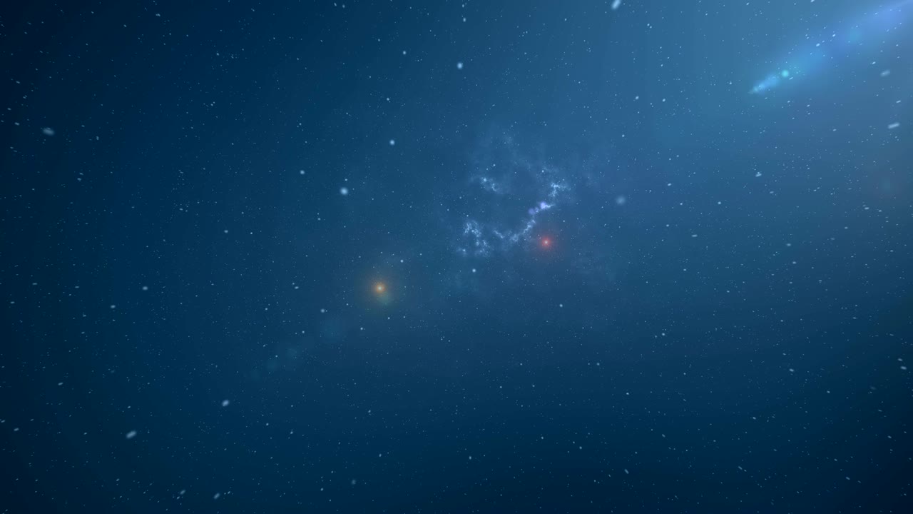 viaje abstracto por la galaxia con fondo en bucle - azul.