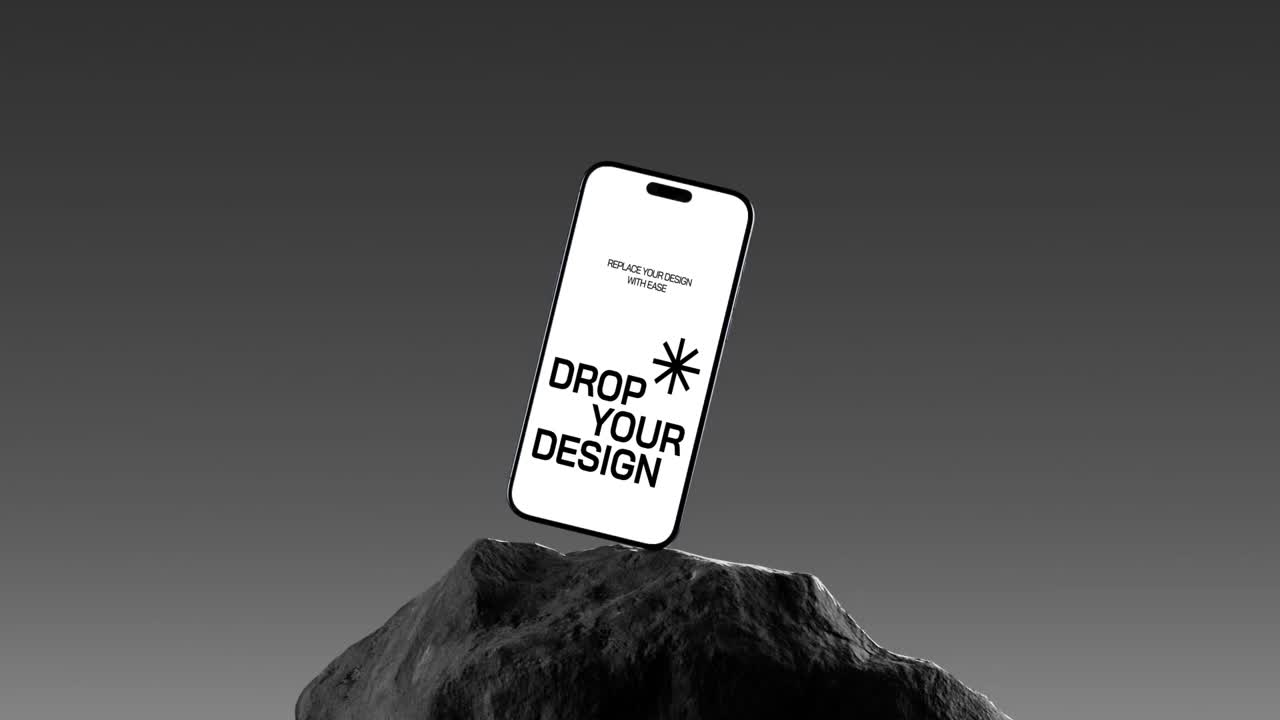 Maqueta de pantalla de teléfono móvil