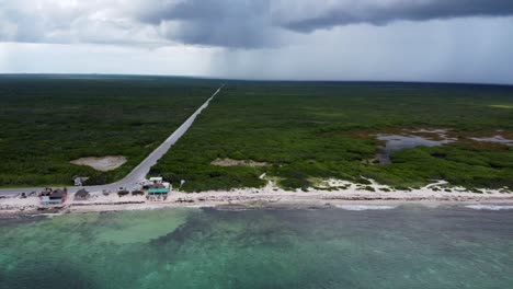 aerial-view-of-cozumel-beaches-and-storm-in-the-background