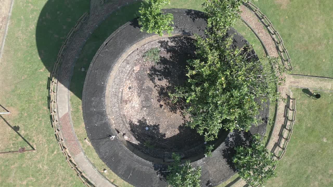 Mauritius - Port Louis -fixed rotation hover the round stone defence tower Martello type