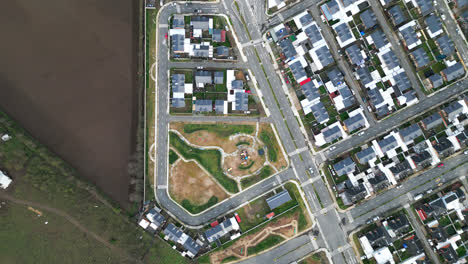 san javier de loncomilla south of chile, maule flying above houses