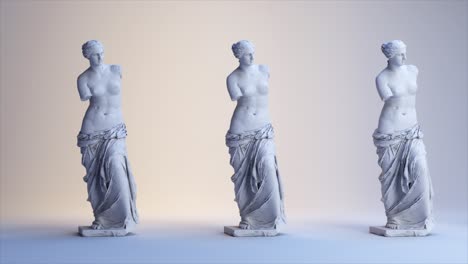 venus de milo statues in a minimalist setting