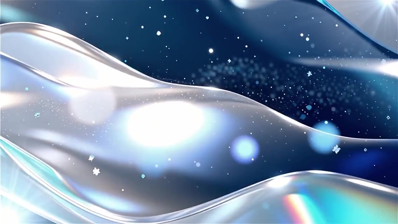 抽象的な光の波が流れる背景