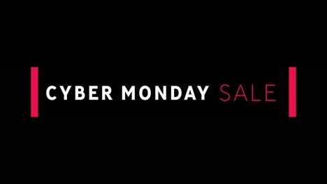 Texto-De-Venta-De-Cyber-Monday-Blanco-Y-Rojo-Que-Aparece-En-Una-Pantalla-Negra